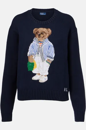 Ralph Lauren Pullover Polo Bear in cotone a intarsio