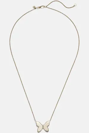 Sydney Evan Collana Butterfly in 14kt con diamanti