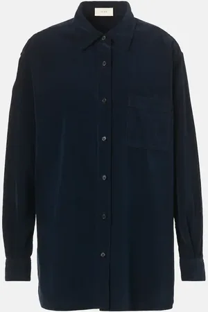 The Row Camicia Nesson in velluto di cotone a coste