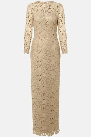 Oscar de la Renta Abito lungo in pizzo