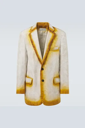 DRIES VAN NOTEN Blazer in jacquard di seta