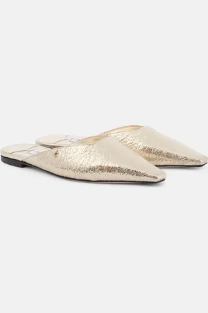 Jimmy Choo Mules Vivi in pelle metallizzata