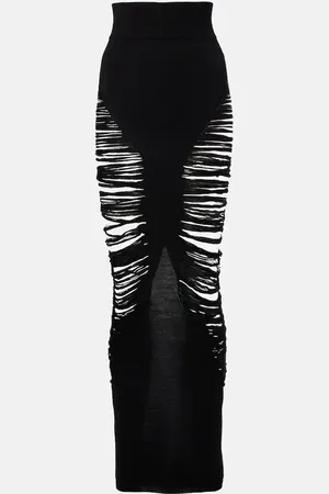 Rick Owens Gonna lunga Pillar in lana