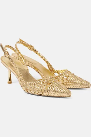 Simkhai Pumps slingback Dylan in pelle metallizzata