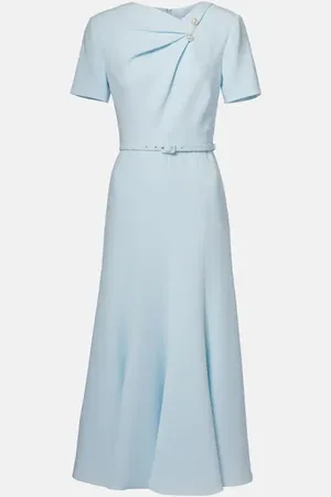 Roland Mouret Abito midi in cady con cintura