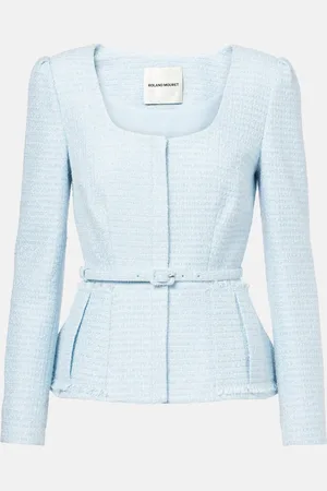Roland Mouret Giacca in bouclé con cintura