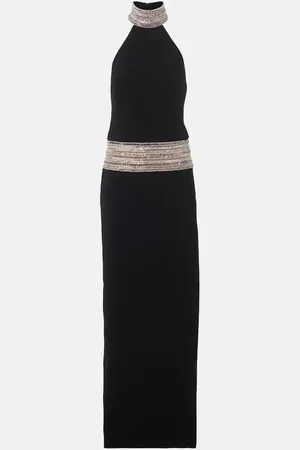 Elie saab Abito lungo in cady con cristalli