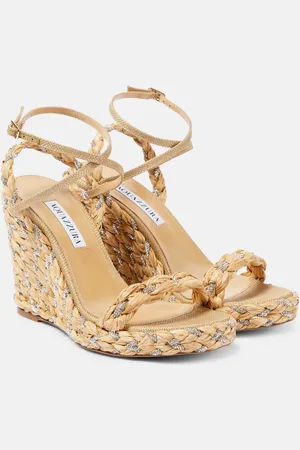 Aquazzura Sandali espadrillas Costiera 120 con zeppa