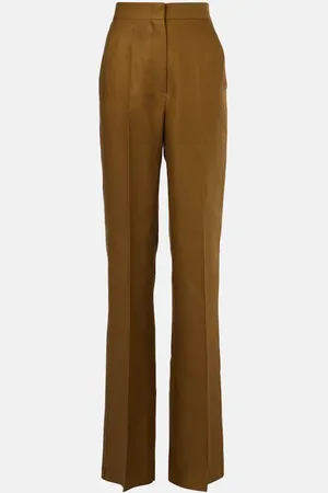 Max Mara Pantaloni a gamba larga Aversa con logo