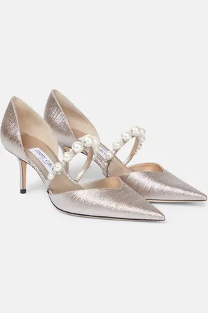 Jimmy Choo Pumps Aurelie 65 con glitter e perle bijoux
