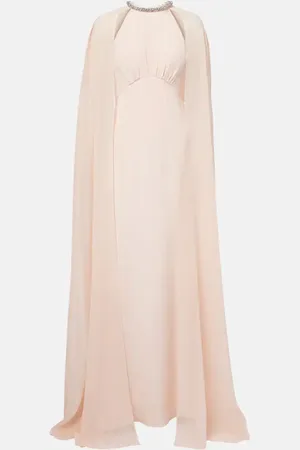 Roland Mouret Abito lungo in chiffon di seta
