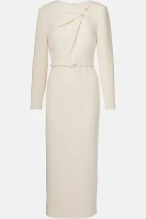 Roland Mouret Abito midi in cady con cintura