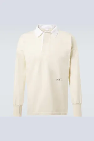Maison Margiela Polo in jersey di cotone con logo