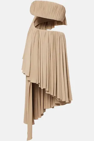 Alaïa Alaïa Abito corto asimmetrico in jersey