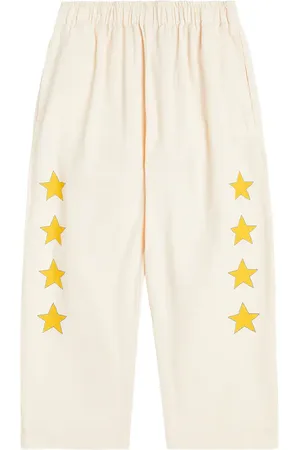 Tiny Cottons Pantaloni Stars in twill di cotone con stampa