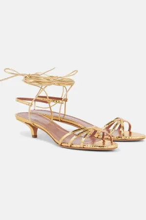 PARIS TEXAS Sandali Linda 35 in pelle metallizzata