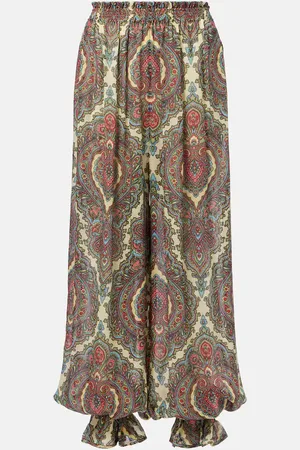 VALENTINO Pantaloni culottes in georgette di seta