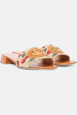 VALENTINO GARAVANI Sandali VLogo Cherryfic con pelle