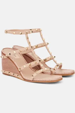 VALENTINO GARAVANI Espadrillas Rockstud 80 in pelle