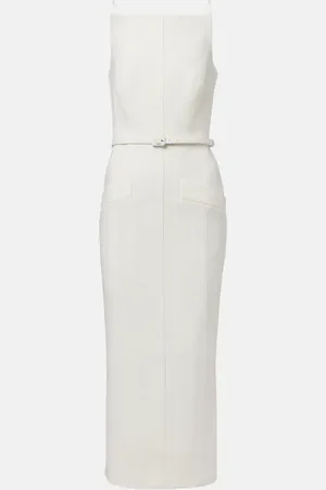 Roland Mouret Abito midi in crêpe