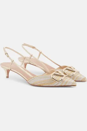 VALENTINO GARAVANI Pumps slingback VLogo in pelle