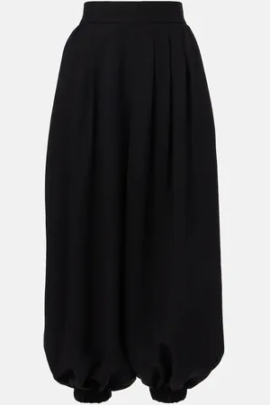VALENTINO Pantaloni culottes a vita alta in cady