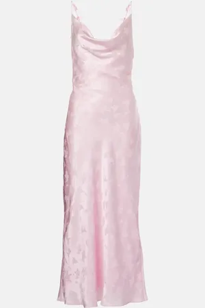ROTATE Bridal - Abito midi in raso di seta