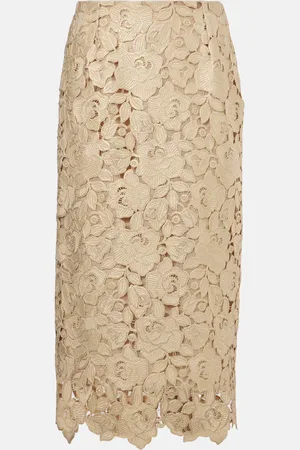 Oscar de la Renta Gonna a tubino in pizzo guipure