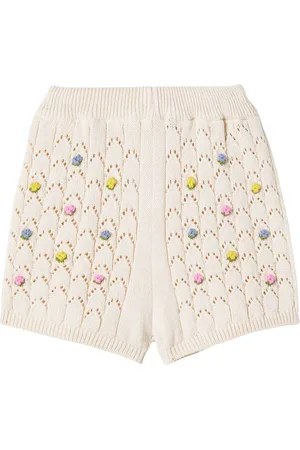 The New Society Shorts Canea in cotone con ricamo