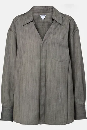 Bottega Veneta Camicia in lana a righe