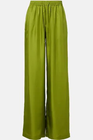 Rohe Róhe Pantaloni a palazzo in seta