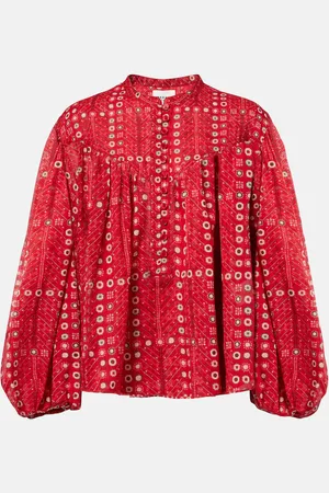 Marant Etoile Blusa Salika in cotone con stampa