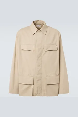LEMAIRE Giacca camicia in twill di cotone