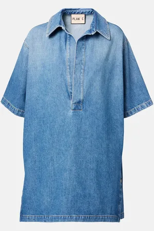Plan C Camicia di jeans oversize