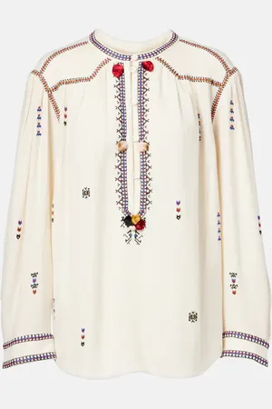 Marant Etoile Blusa Pelson con ricamo