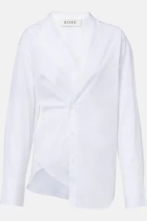 Rohe Róhe Camicia asimmetrica in cotone