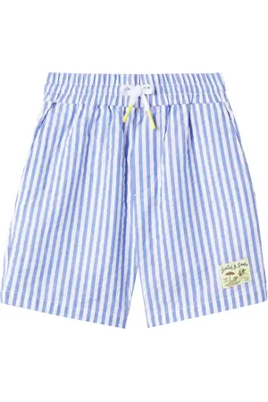 Scotch&Soda Shorts in seersucker di cotone a righe