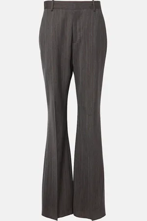 Bottega Veneta Pantaloni flared in lana a vita alta