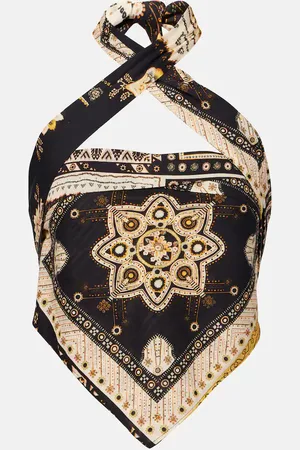 Marant Etoile Top Feyza in cotone con stampa