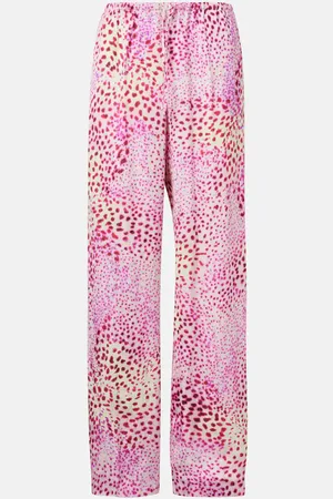 DRIES VAN NOTEN Pantaloni a gamba larga in jacquard