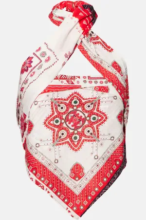 Marant Etoile Top Feyza in cotone con stampa