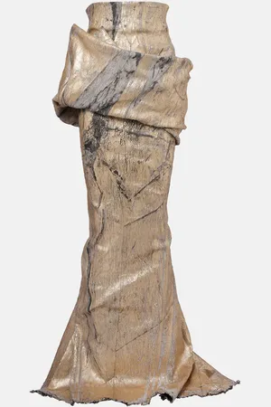 Rick Owens Gonna lunga in misto cotone