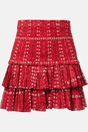 Marant Etoile Minigonna Naomi in cotone con stampa