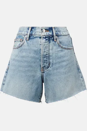 VERONICA BEARD Shorts di jeans a vita alta