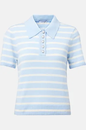 VERONICA BEARD Polo Shana in cashmere a righe