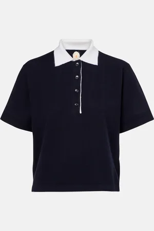 Jardin des Orangers Polo cropped in cashmere