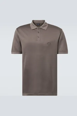 Giorgio Armani Polo in seta, lino e cotone
