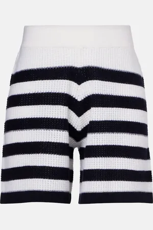 Jardin des Orangers Shorts in cashmere a righe