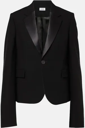 Loewe Blazer in lana con raso
