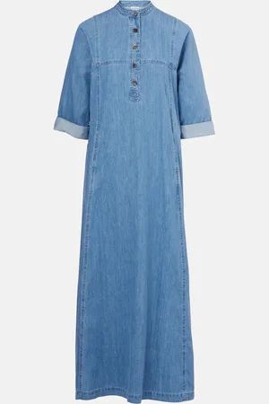 DRIES VAN NOTEN Abito lungo di jeans